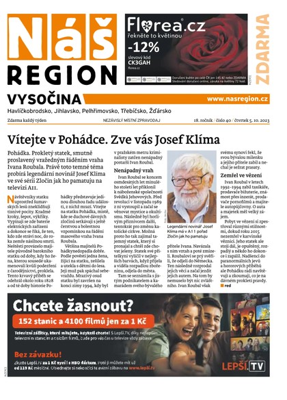 E-magazín Náš Region - Vysočina 40/2023 - A 11 s.r.o.