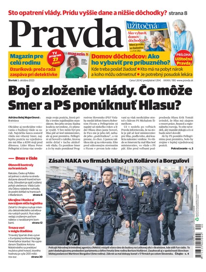 E-magazín Denník Pravda 5. 10. 2023 - OUR MEDIA SR a. s.