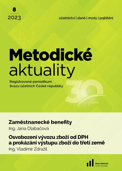 E-magazín Metodické aktuality Svazu účetních č. 8/2023 - Svaz účetních České republiky, z. s.