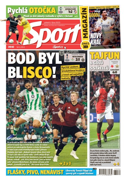 E-magazín Sport - 6.10.2023 - CZECH NEWS CENTER a. s.