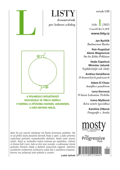 E-magazín Listy 1/2023 - Listy, dvouměsíčník pro kulturu a dialog