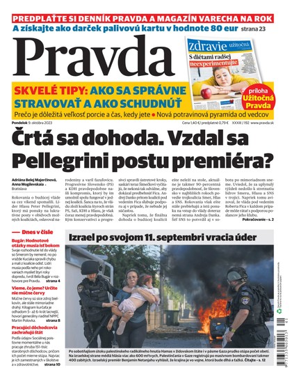 E-magazín Denník Pravda 9. 10. 2023 - OUR MEDIA SR a. s.