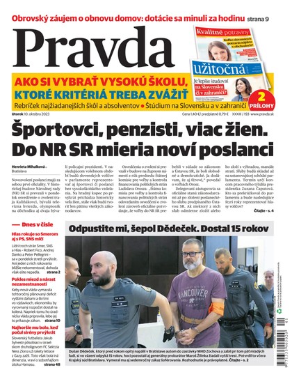 E-magazín Denník Pravda 10. 10. 2023 - OUR MEDIA SR a. s.