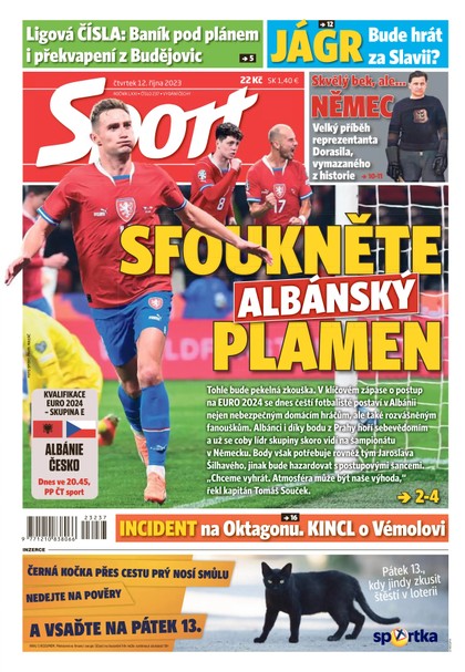 E-magazín Sport - 12.10.2023 - CZECH NEWS CENTER a. s.
