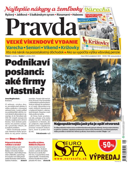 E-magazín Denník Pravda 13. 10. 2023 - OUR MEDIA SR a. s.