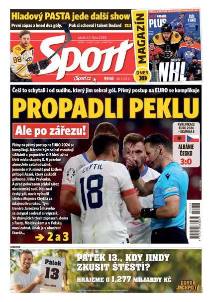 E-magazín Sport - 13.10.2023 - CZECH NEWS CENTER a. s.