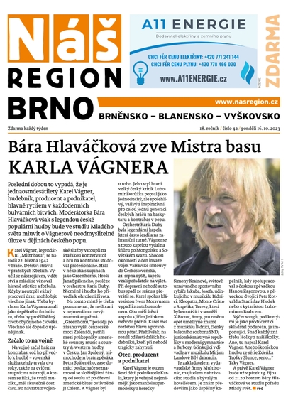 E-magazín Náš Region - Brno 42/2023 - A 11 s.r.o.