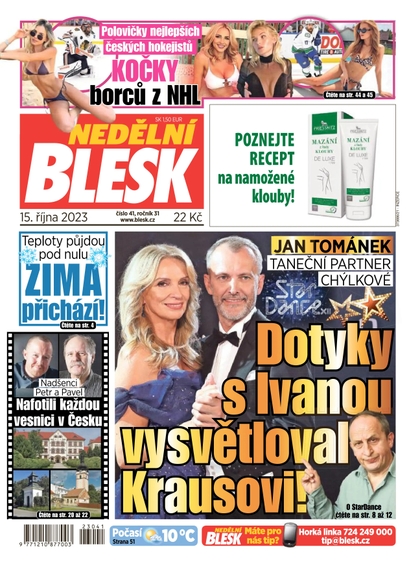 E-magazín Nedělní Blesk - 15.10.2023 - CZECH NEWS CENTER a. s.