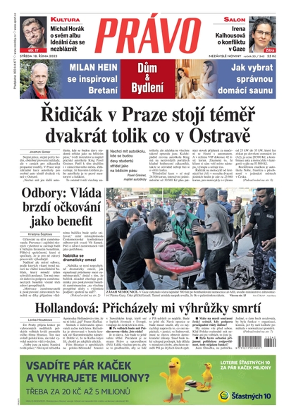 E-magazín Deník Právo - 18.10.2023 - Borgis, a.s.