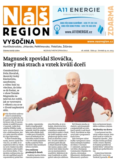 E-magazín Náš Region - Vysočina 42/2023 - A 11 s.r.o.