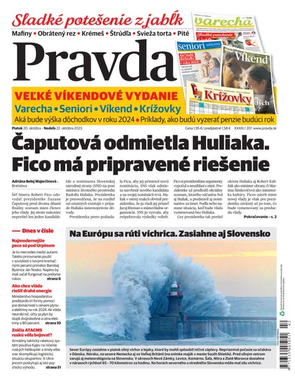 E-magazín Denník Pravda 20. 10. 2023 - OUR MEDIA SR a. s.