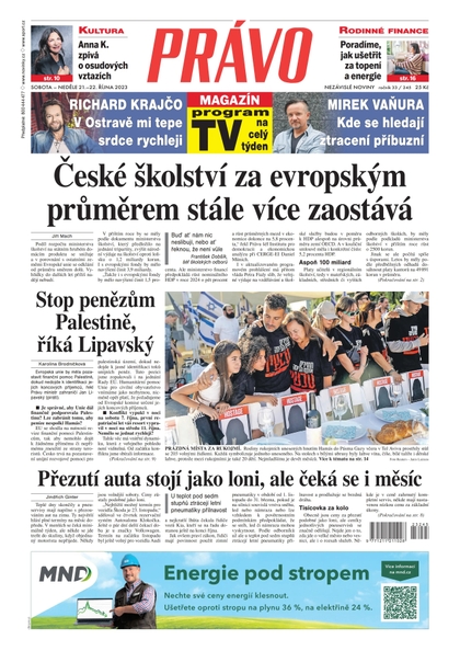 E-magazín Deník Právo - 21.10.2023 - Borgis, a.s.