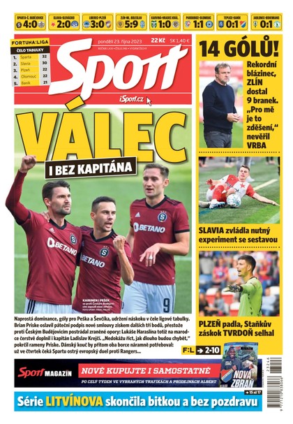 E-magazín Sport - 23.10.2023 - CZECH NEWS CENTER a. s.