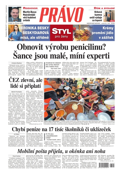 E-magazín Deník Právo - 24.10.2023 - Borgis, a.s.