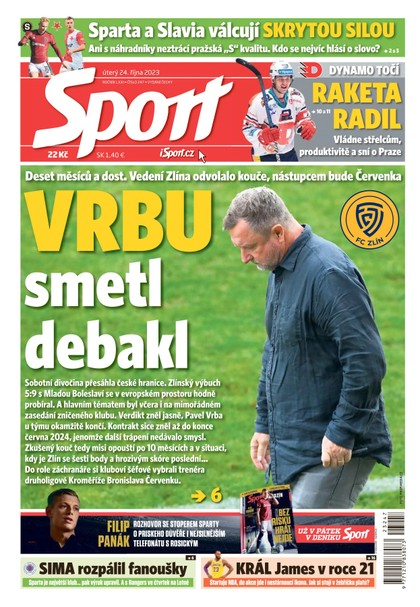 E-magazín Sport - 24.10.2023 - CZECH NEWS CENTER a. s.