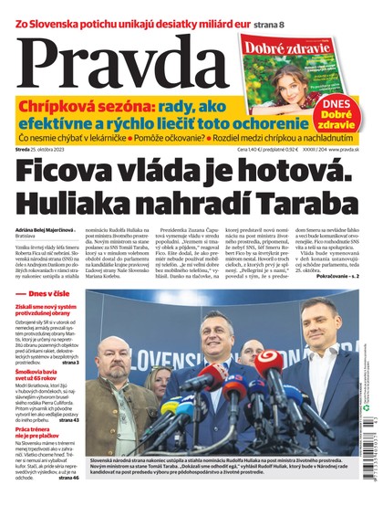 E-magazín Denník Pravda 25. 10. 2023 - OUR MEDIA SR a. s.