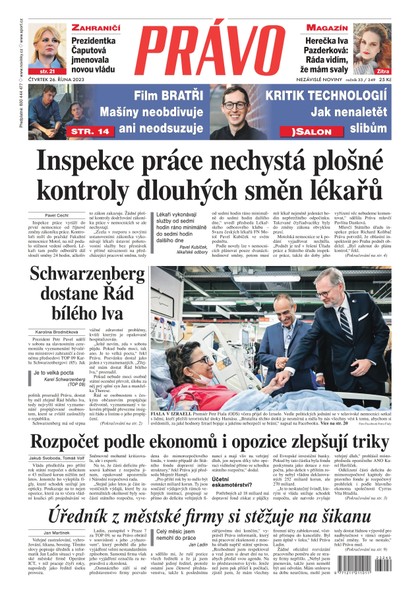 E-magazín Deník Právo - 26.10.2023 - Borgis, a.s.