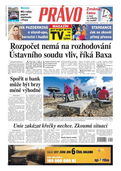 E-magazín Deník Právo - 27.10.2023 - Borgis, a.s.