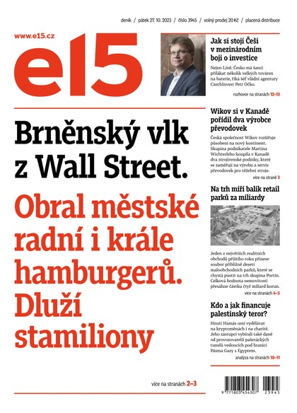 E-magazín E15 - 27.10.2023 - CZECH NEWS CENTER a. s.