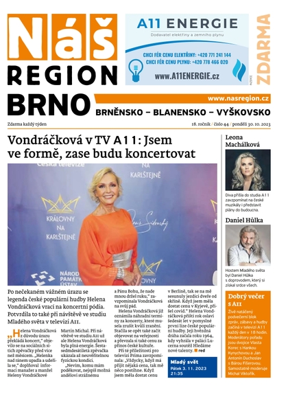 E-magazín Náš Region - Brno 44/2023 - A 11 s.r.o.
