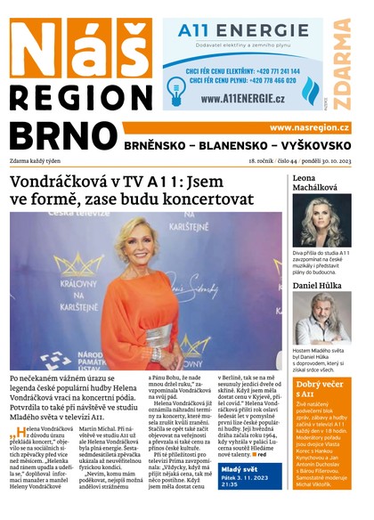 E-magazín Náš Region - Brno 44/2023 - A 11 s.r.o.