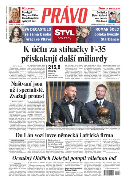 E-magazín Deník Právo - 31.10.2023 - Borgis, a.s.