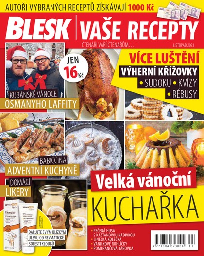 E-magazín Blesk vaše recepty - 11/2023 - CZECH NEWS CENTER a. s.