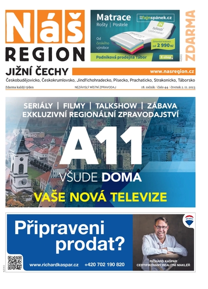 E-magazín Náš Region - Jižní Čechy 44/2023 - A 11 s.r.o.