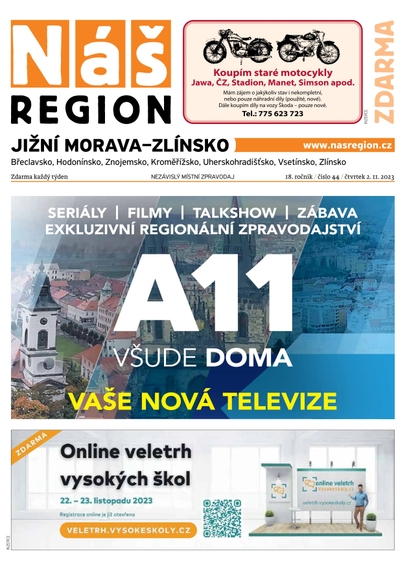 E-magazín Náš Region - Jižní Morava/Zlínsko 44/2023 - A 11 s.r.o.
