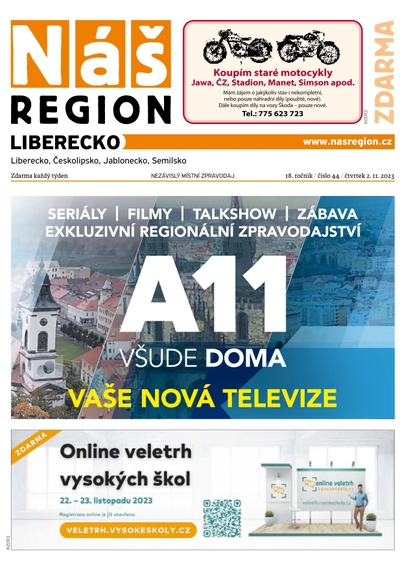 E-magazín Náš Region - Liberecko 44/2023 - A 11 s.r.o.