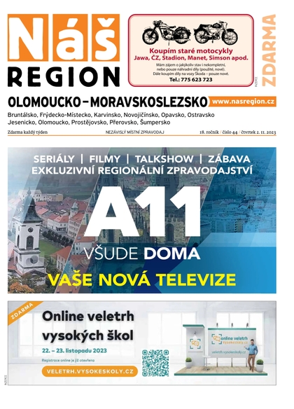 E-magazín Náš Region - Olomoucko/Moravskoslezsko 44/2023 - A 11 s.r.o.