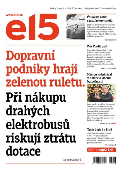 E-magazín E15 - 2.11.2023 - CZECH NEWS CENTER a. s.