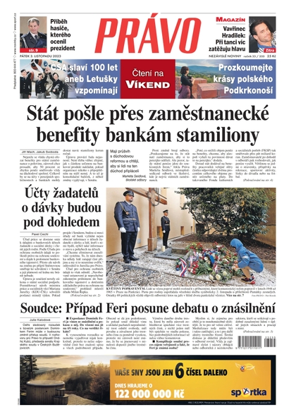 E-magazín Deník Právo - 3.11.2023 - Borgis, a.s.
