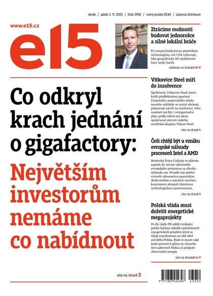 E-magazín E15 - 3.11.2023 - CZECH NEWS CENTER a. s.