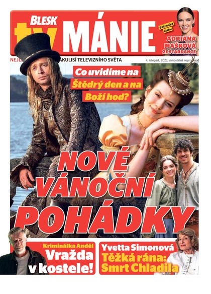 E-magazín Blesk Tv manie - 4.11.2023 - CZECH NEWS CENTER a. s.
