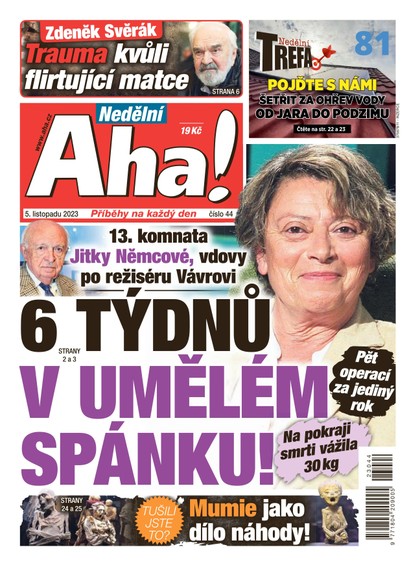 E-magazín Nedělní AHA! - 5.11.2023 - CZECH NEWS CENTER a. s.