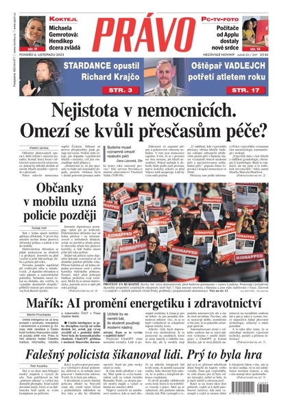 E-magazín Deník Právo - 6.11.2023 - Borgis, a.s.