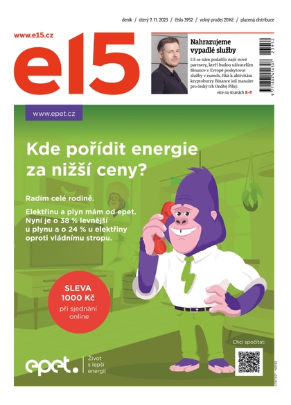 E-magazín E15 - 7.11.2023 - CZECH NEWS CENTER a. s.