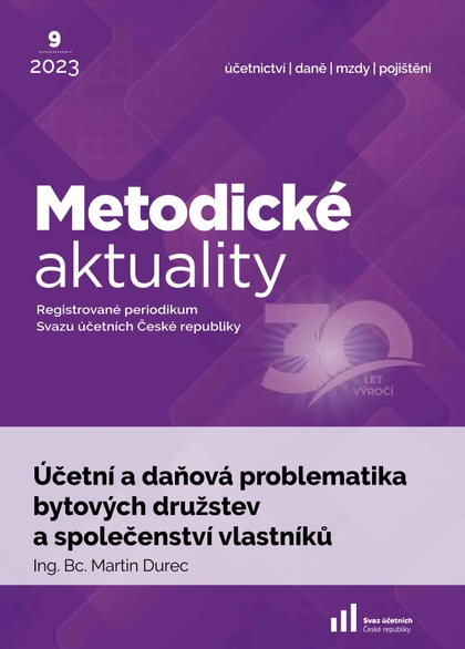 E-magazín Metodické aktuality Svazu účetních č. 9/2023 - Svaz účetních České republiky, z. s.