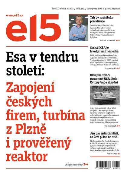 E-magazín E15 - 8.11.2023 - CZECH NEWS CENTER a. s.