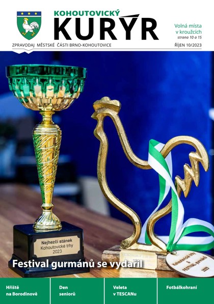 E-magazín Kohoutovický Kurýr 10/2023 - Městská část Brno Kohoutovice
