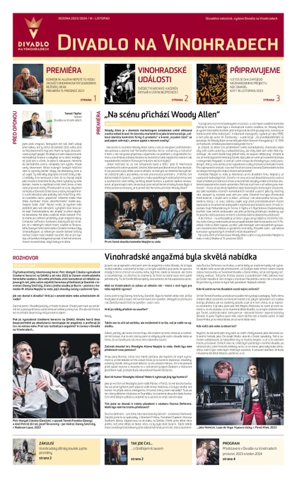 E-magazín HN 217 - 9.11.2023 Divadlo na Vinohradech - Economia, a.s.