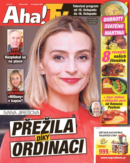 E-magazín AHA! Tv - 9.11.2023 - CZECH NEWS CENTER a. s.
