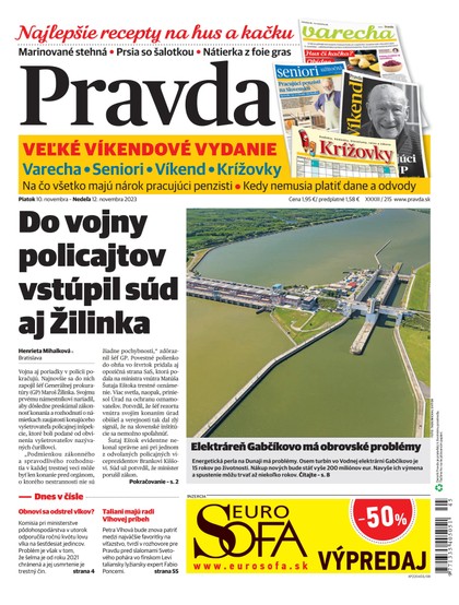 E-magazín Denník Pravda 10. 11. 2023 - OUR MEDIA SR a. s.