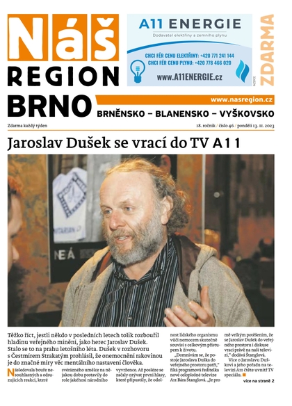 E-magazín Náš Region - Brno 46/2023 - A 11 s.r.o.
