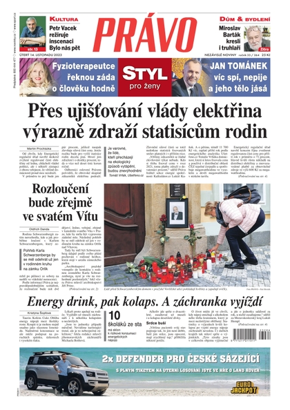E-magazín Deník Právo - 14.11.2023 - Borgis, a.s.