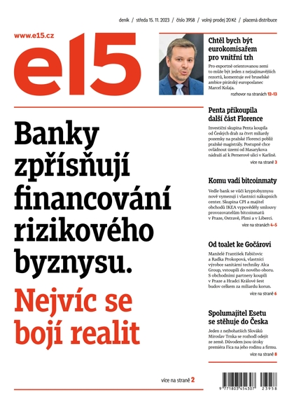 E-magazín E15 - 15.11.2023 - CZECH NEWS CENTER a. s.