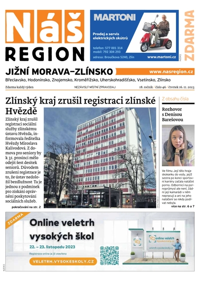 E-magazín Náš Region - Jižní Morava/Zlínsko 46/2023 - A 11 s.r.o.