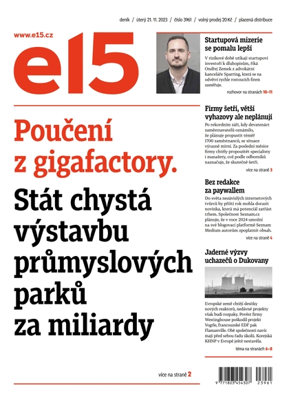 E-magazín E15 - 21.11.2023 - CZECH NEWS CENTER a. s.