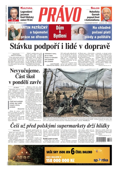 E-magazín Deník Právo - 22.11.2023 - Borgis, a.s.